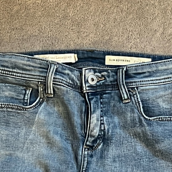 Pilcro for Anthropologie Slim Boyfriend Jean with Ribbon detail - Picture 3 of 4